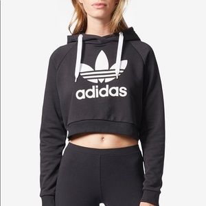 Adidas Cropped Hoodie EUC